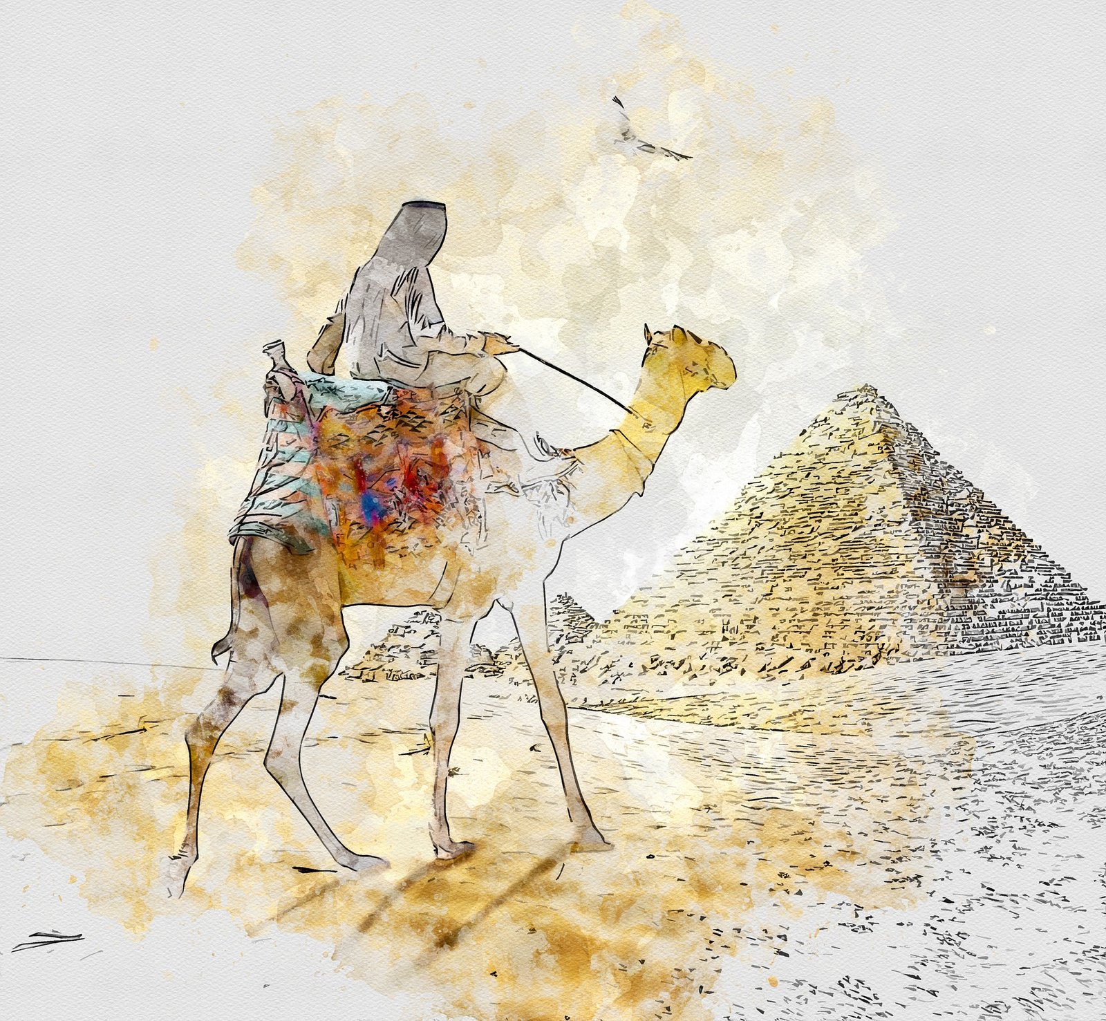 Верблюды в пустыне картины