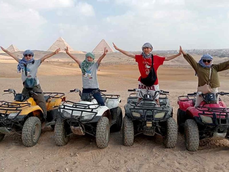  Amazing Quad bike adventure & Giza pyramids 2 places from Sokhna Port 